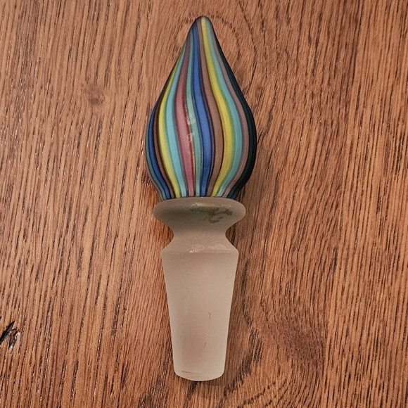 MURANO Hand Blown Glass Cruet by Fratelli Toso - Art - Picture 3 of 13